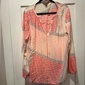 Tommy Bahama Floral Blouse Pullover Size Medium
